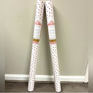 NEW! Cupcakes & Cashmere Gift Wrapping Paper, white w/ red polka dots, 2 rolls